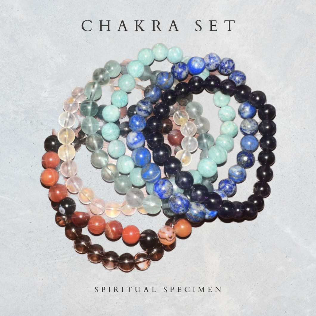 Chakra Meditation Bracelet Set