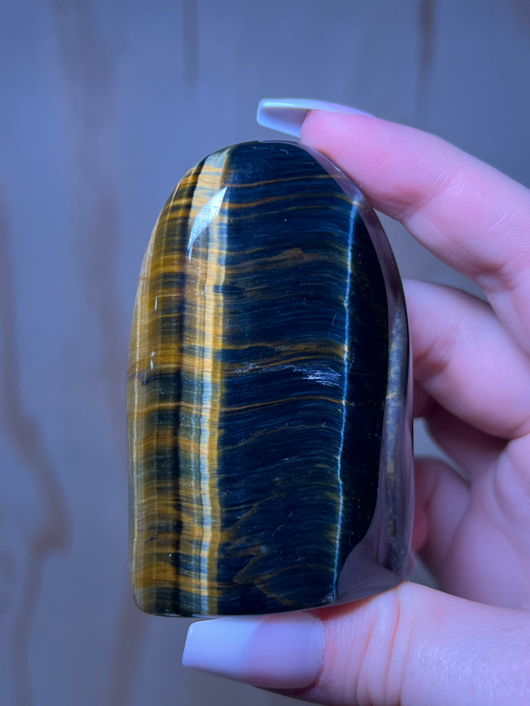 Blue & Gold Tiger Eye Freeform