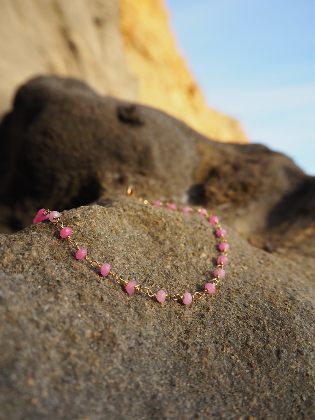 Pink Chalcedony Bracelet