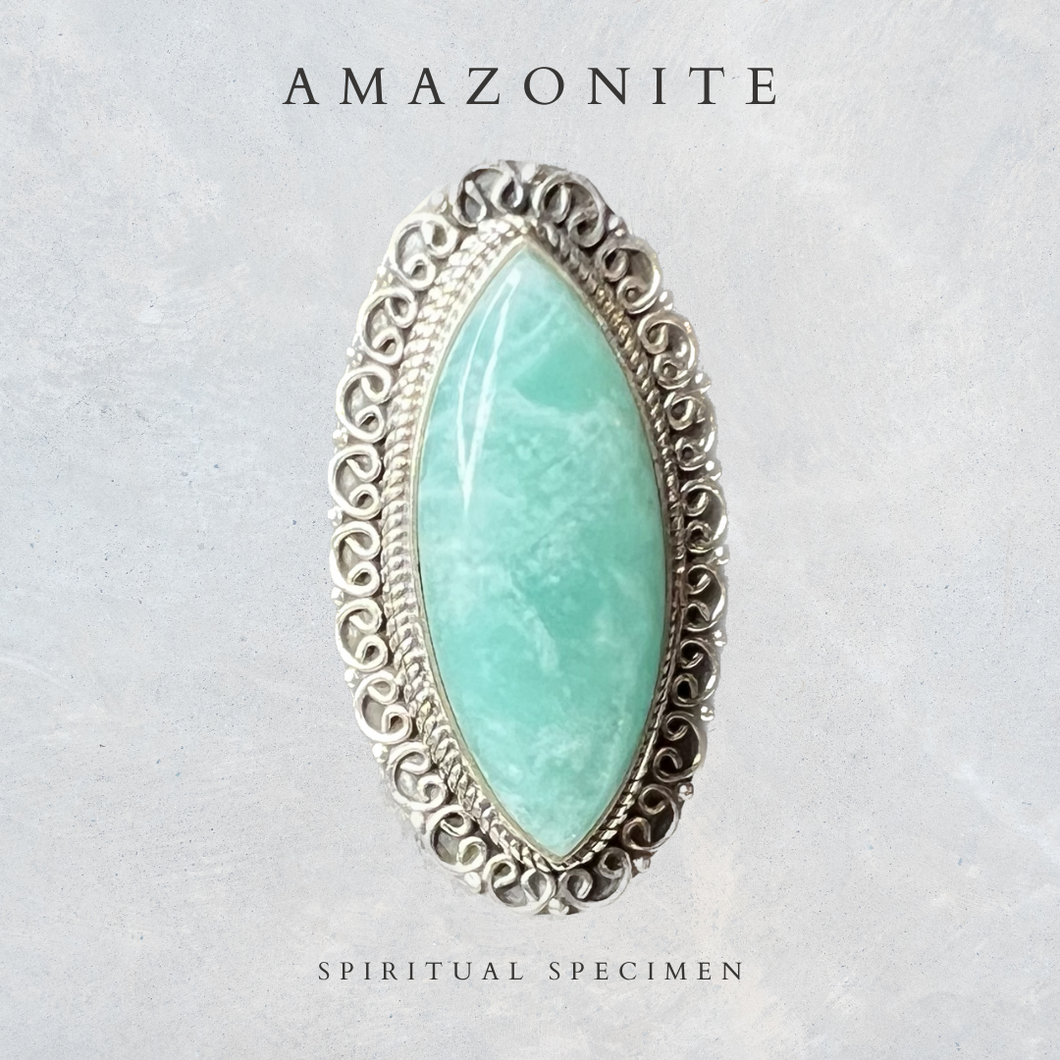 Amazonite Ring - 9