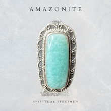 Load image into Gallery viewer, Amazonite Rectangle Ring - 5.5
