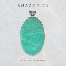 Load image into Gallery viewer, Amazonite Oval Pendant
