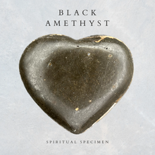 Load image into Gallery viewer, Black Amethyst Heart
