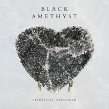 Load image into Gallery viewer, Black Amethyst Heart
