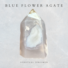 Load image into Gallery viewer, Blue Flower Agate Tower
