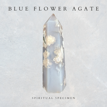 Load image into Gallery viewer, Blue Flower Agate Tower
