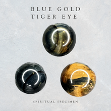 Load image into Gallery viewer, Blue &amp; Gold Tiger Eye Spheres
