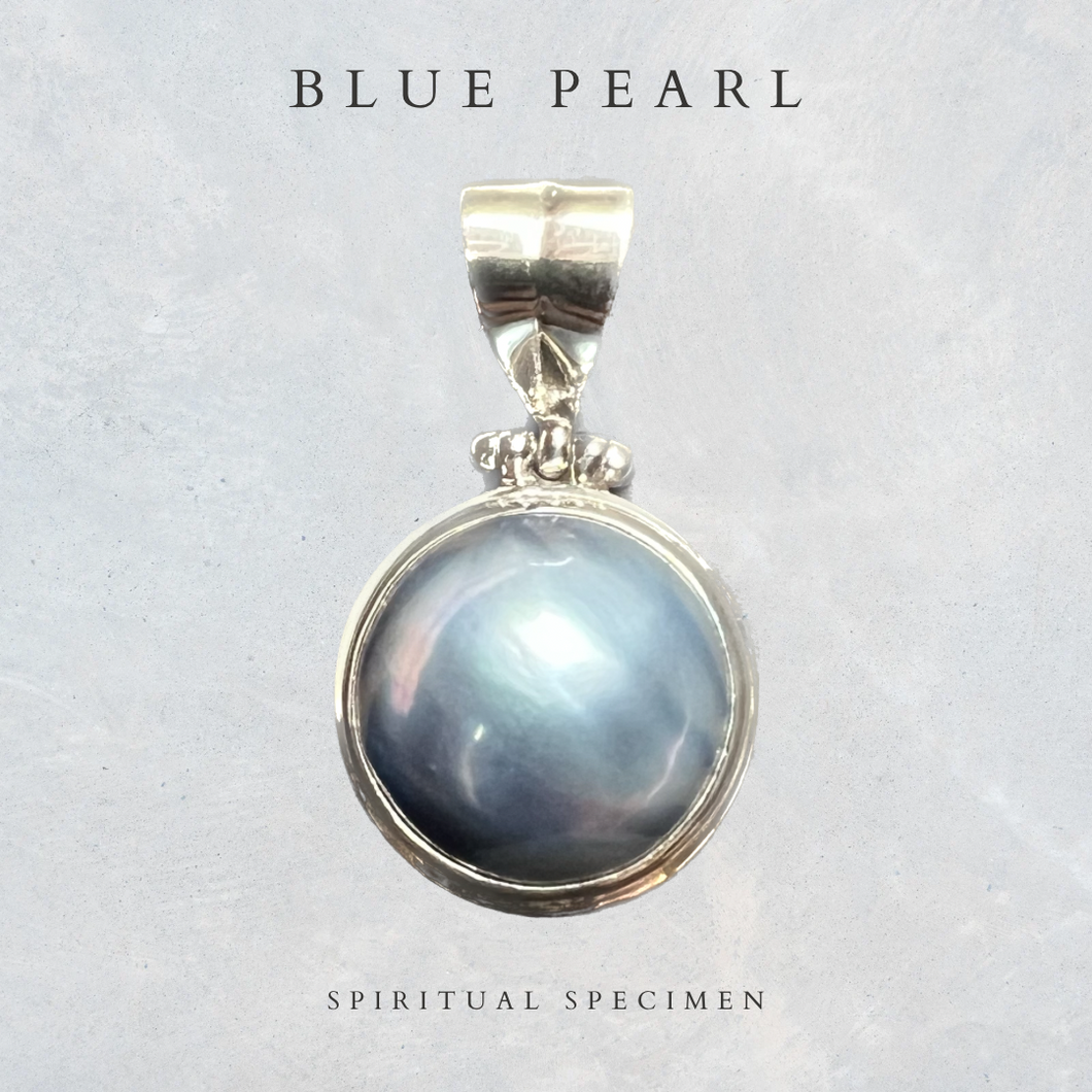 Blue Pearl Pendant