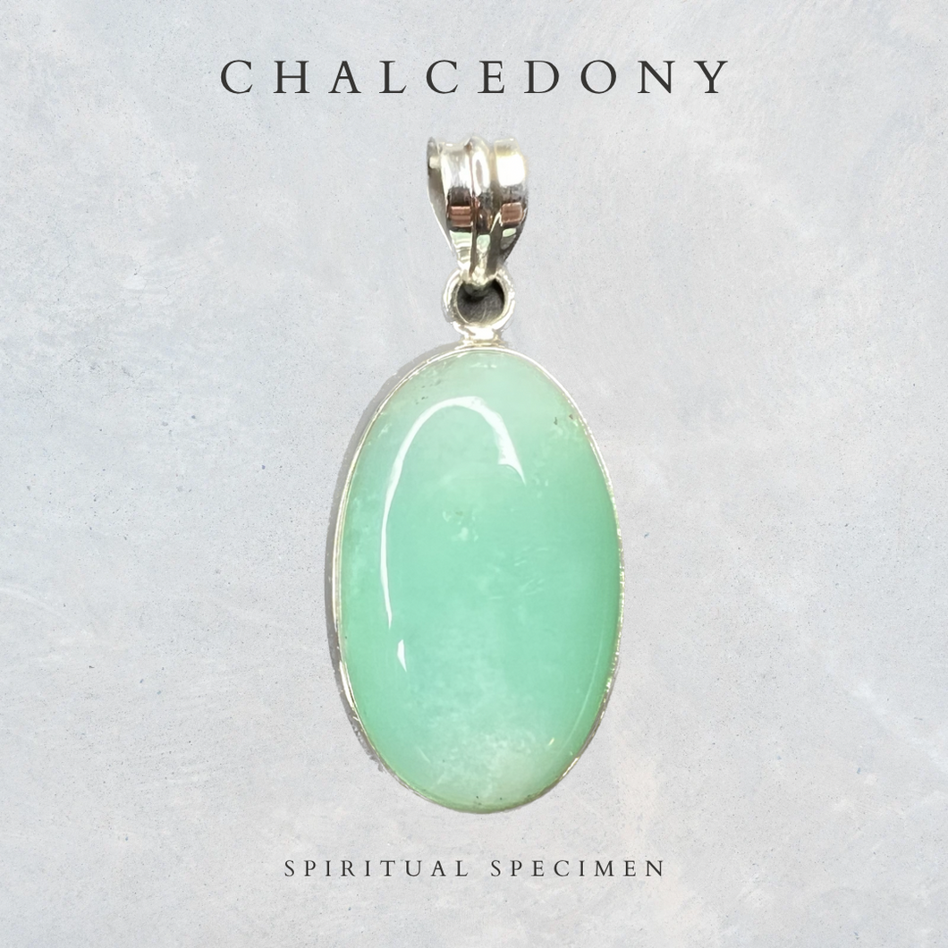 Chalcedony Oval Pendant