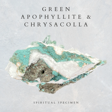 Load image into Gallery viewer, Green Apophyllite &amp; Chrysocolla
