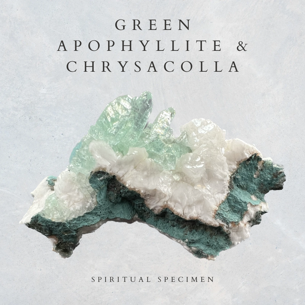 Green Apophyllite & Chrysocolla