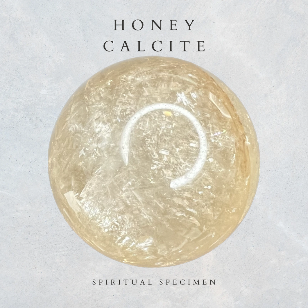 Honey Calcite Sphere