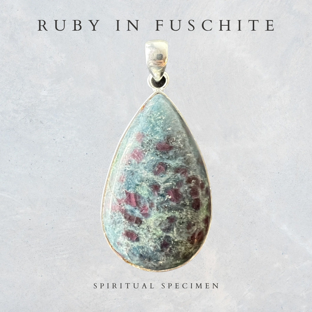 Ruby in Fuschite Pendant