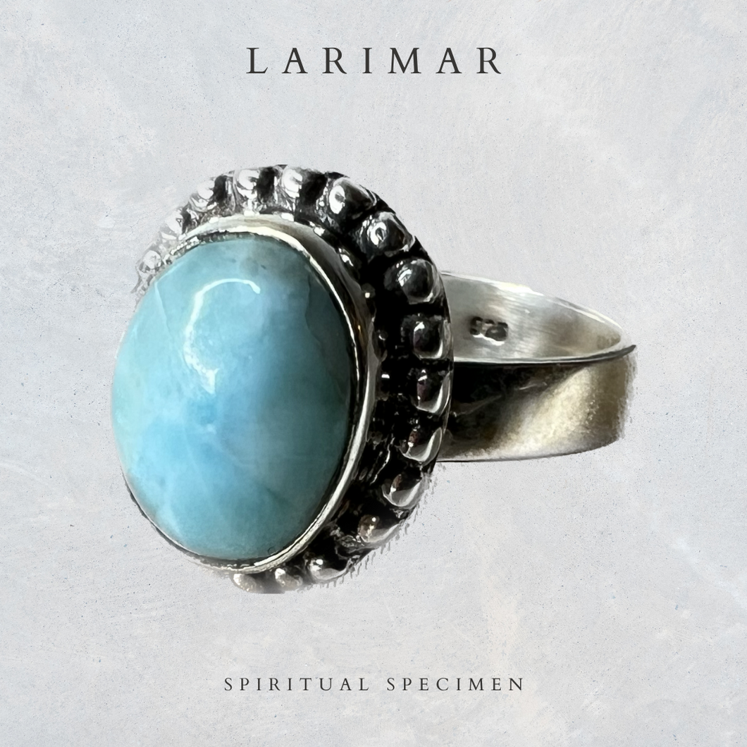 Larimar Oval Ring - 7