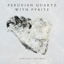 Load image into Gallery viewer, Peruvian Quartz with Pyrite
