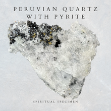 Load image into Gallery viewer, Peruvian Quartz with Pyrite
