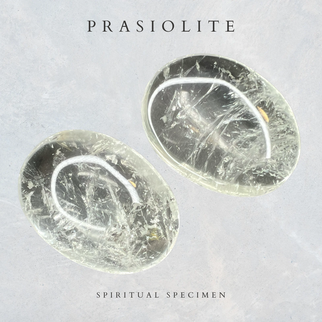 Prasiolite Meditation Pair