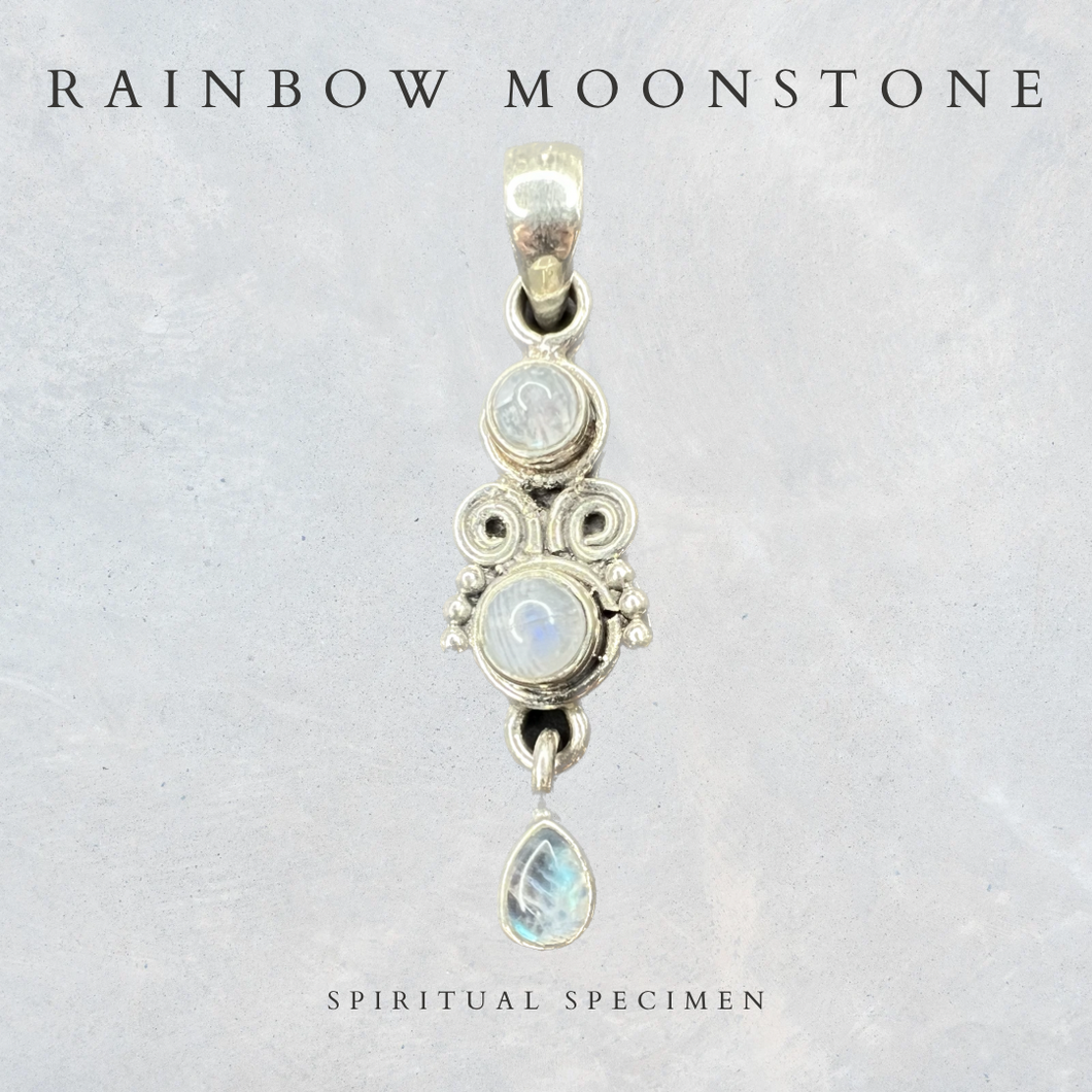 Rainbow Moonstone Pendant