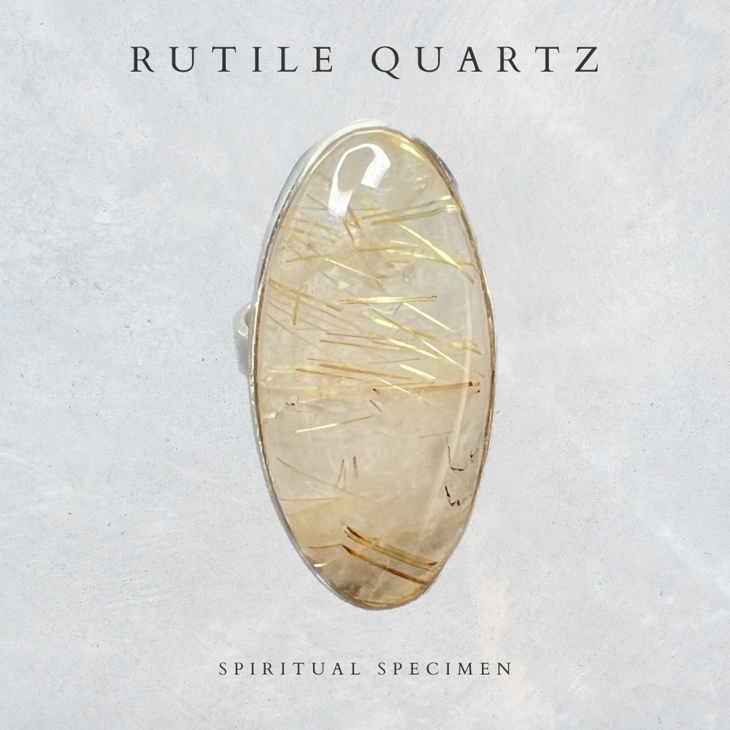 Rutile in Quartz Ring - 7