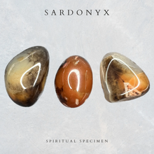 Load image into Gallery viewer, Sardonyx Tumbled Stones
