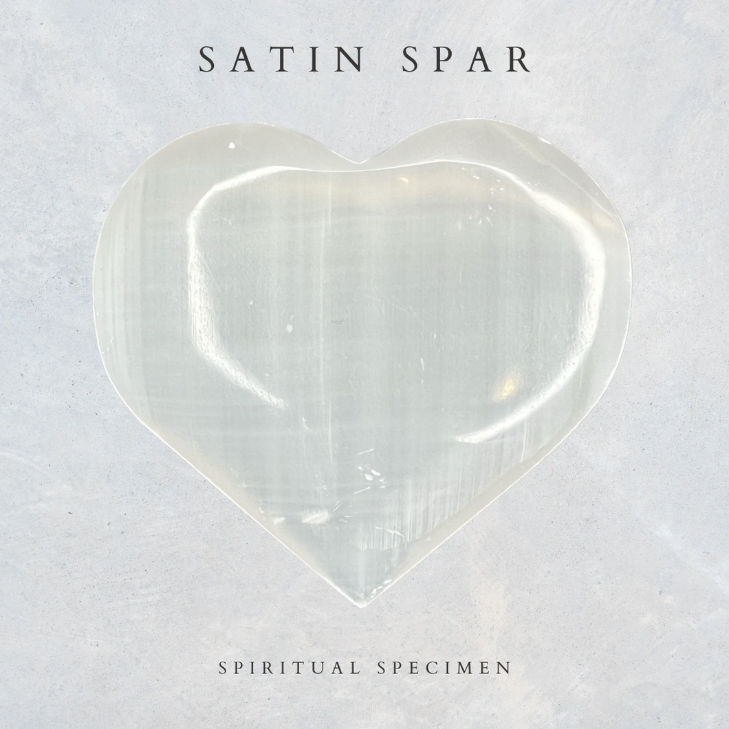 Satin Spar Heart