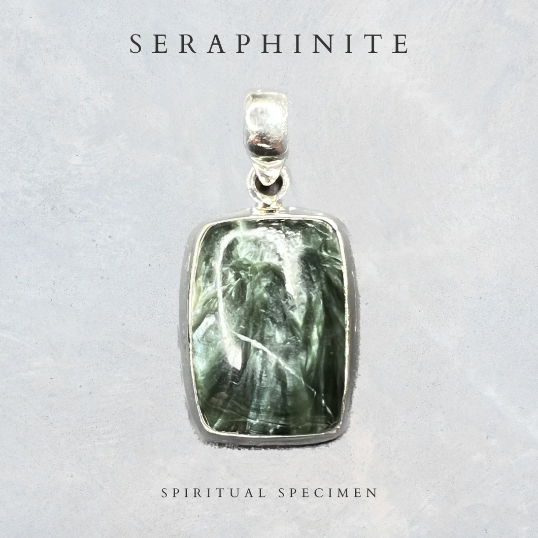 Seraphinite Rectangle Pendant