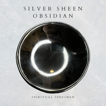 Load image into Gallery viewer, Silver Sheen Obisidian Bowl
