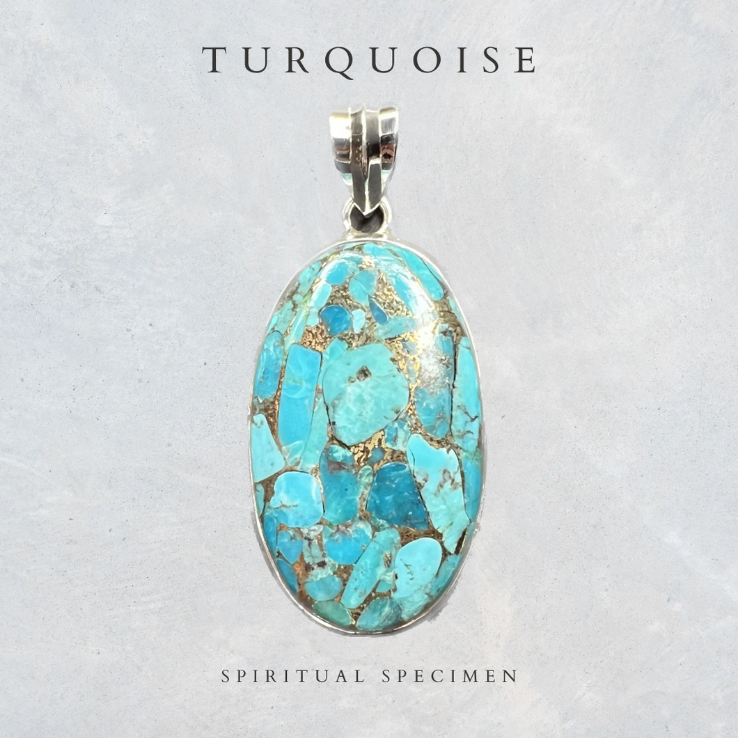 Turquoise Oval Pendant