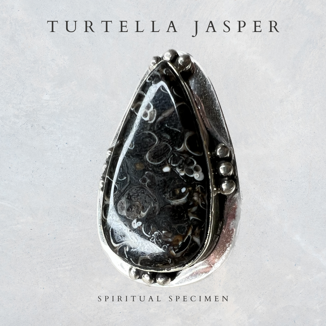 Turtella Jasper Ring - 8