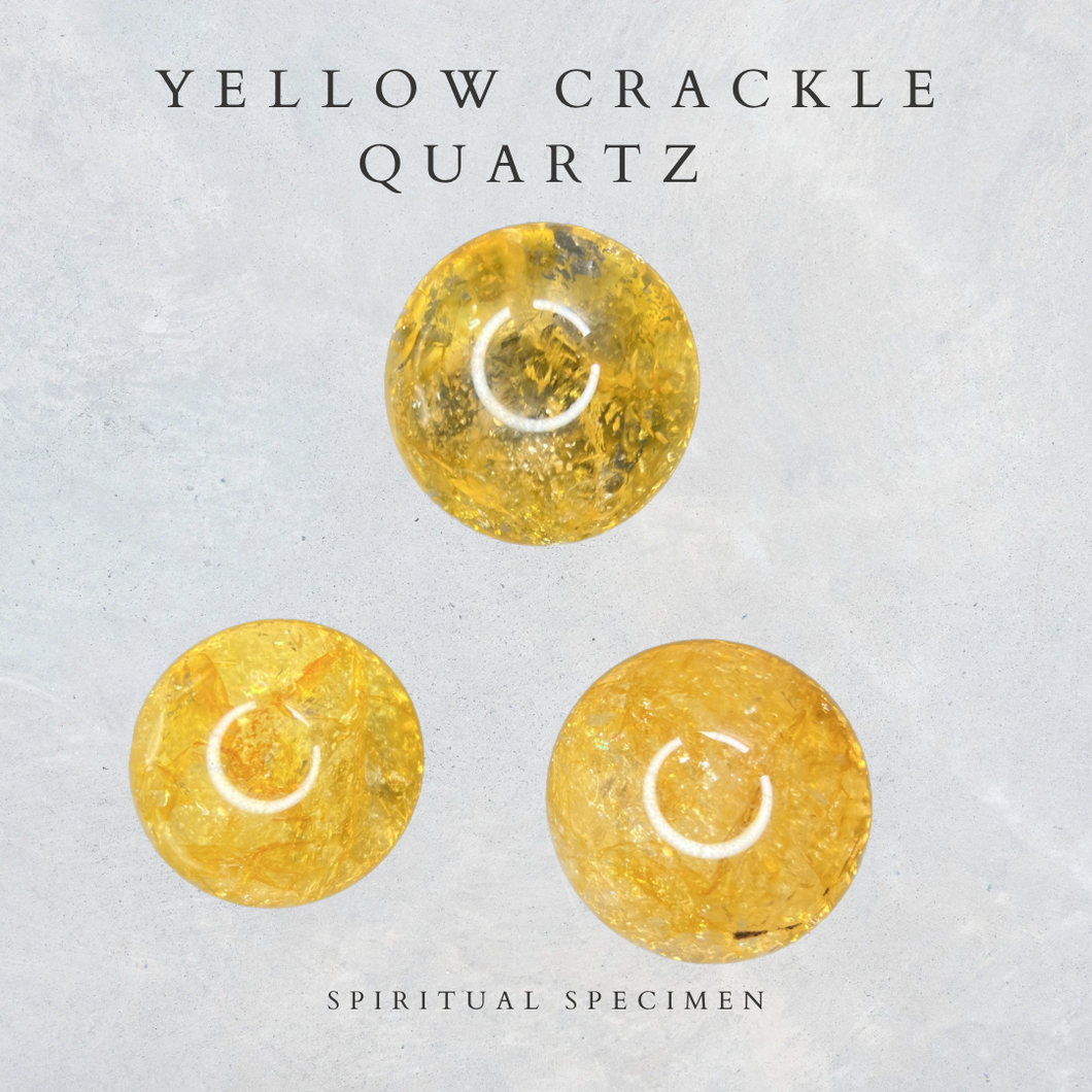 Yellow Crackle Quartz